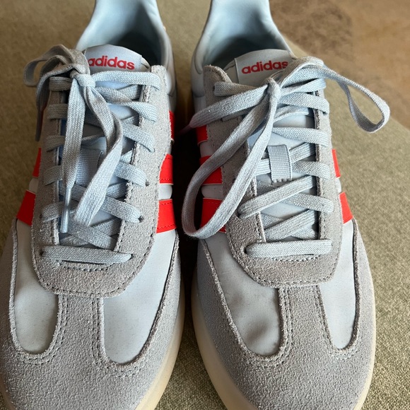 Adidas Light Blue and Red Casual Sneakers - Picture 5 of 8